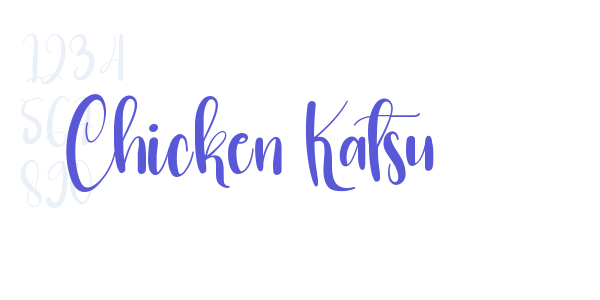 Chicken Katsu font free