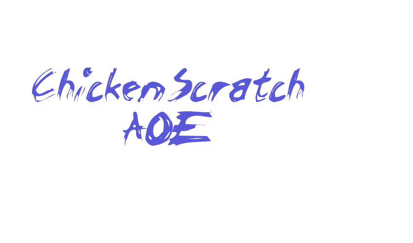 ChickenScratch AOE Font