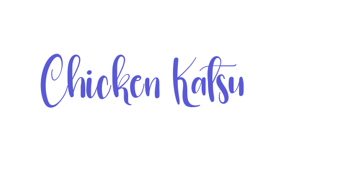 Chicken Katsu Font Download