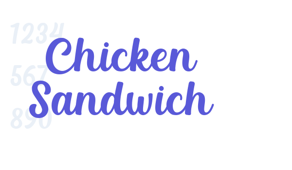 Chicken Sandwich Font