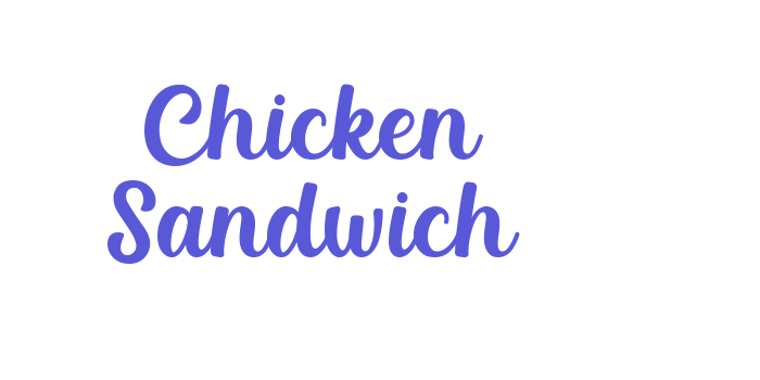 Chicken Sandwich Font