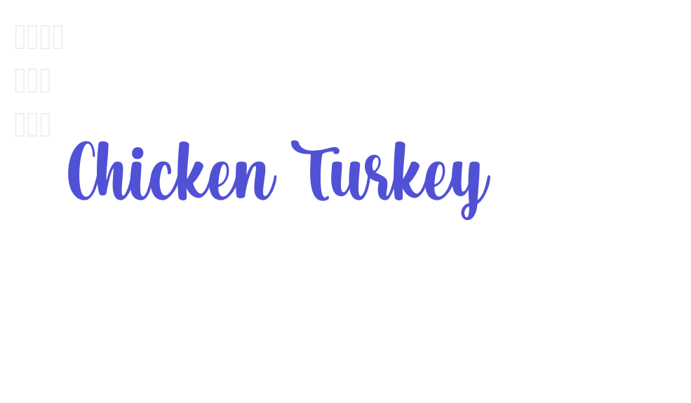 Chicken Turkey-font-download