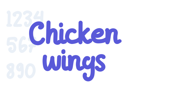 Chicken wings Font