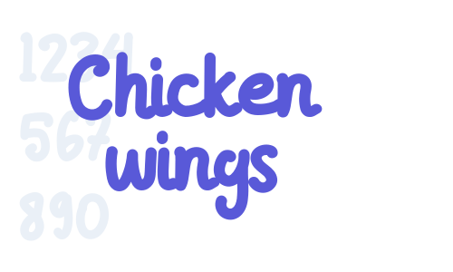 Chicken wings Font Download