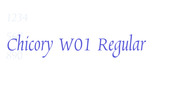 Chicory W01 Regular font free