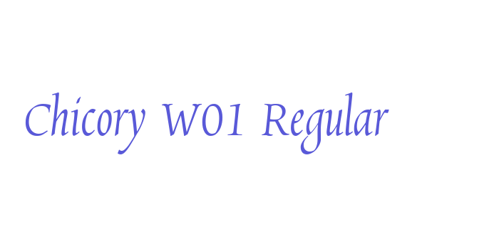 Chicory W01 Regular Font Download