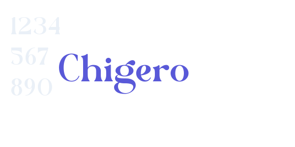 Chigero font free