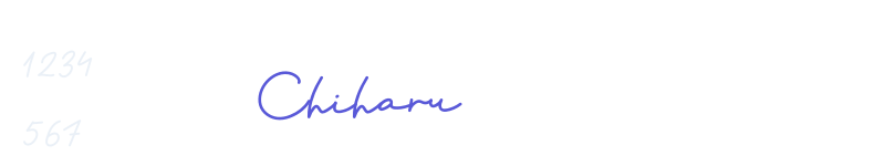 Chiharu-related font