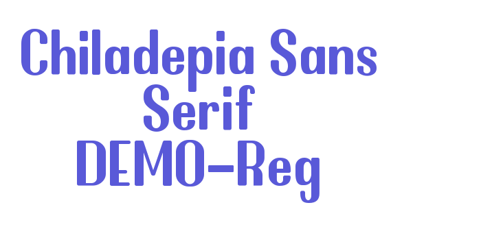 Chiladepia Sans Serif DEMO-Reg Font Download