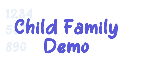 Child Family Demo font free