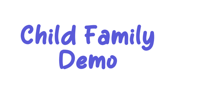 Child Family Demo Font Download