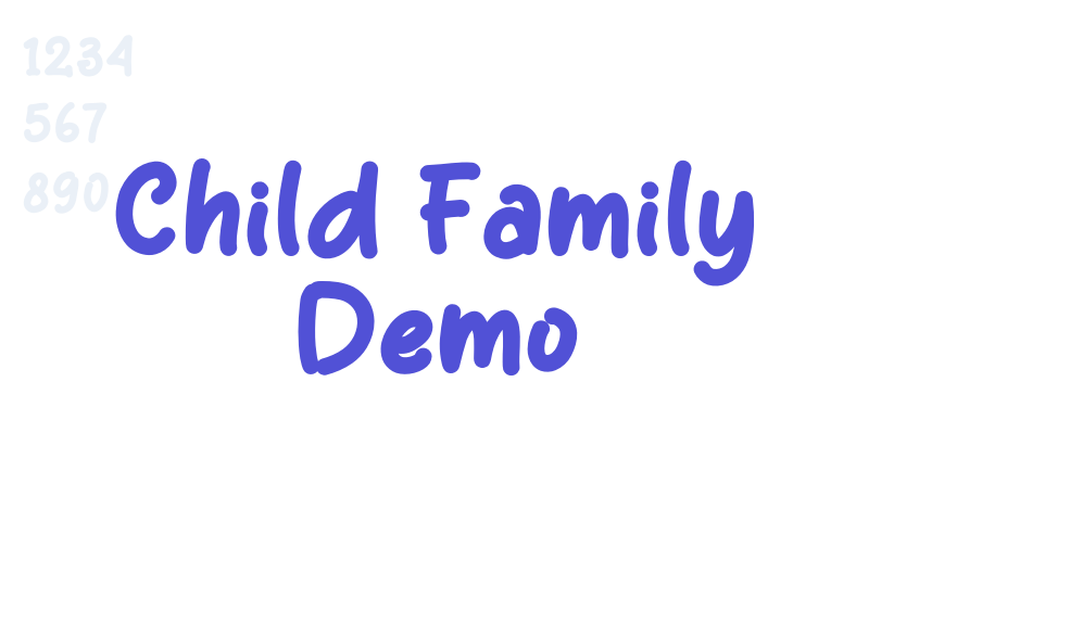 Child Family Demo-font-download