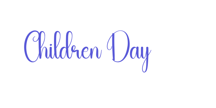 Children Day Font Download