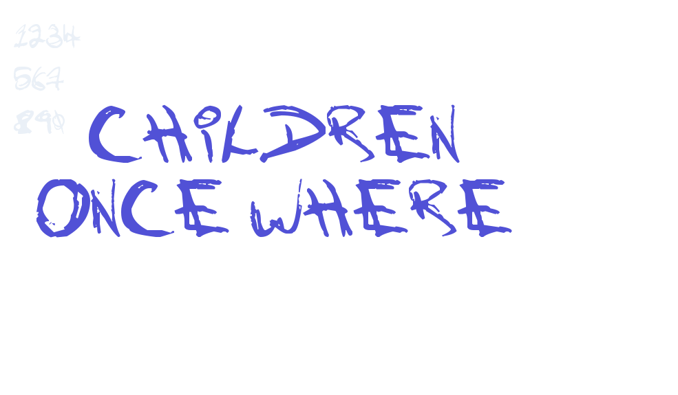 Children Once Where-font-download