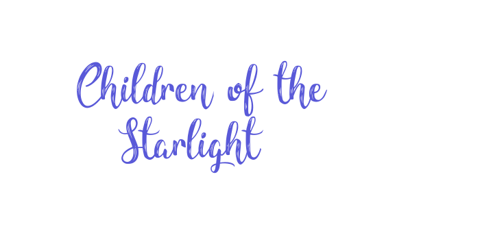 Children of the Starlight Font Download