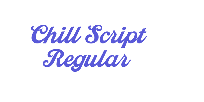 Chill Script Regular Font Download