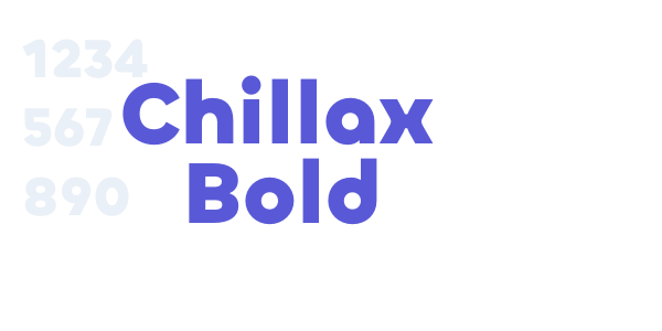 Chillax Bold font free