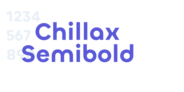 Chillax Semibold font free