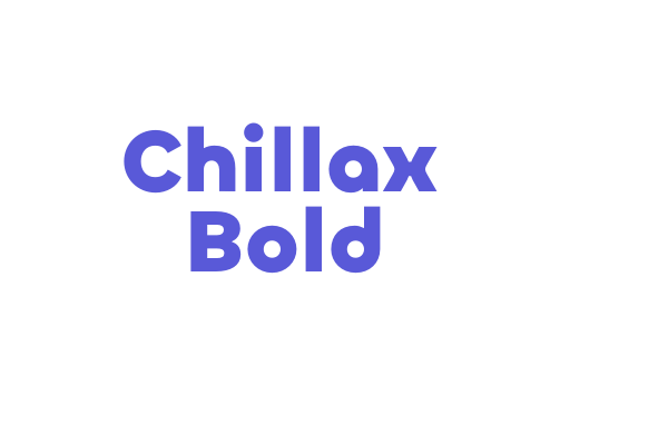 Chillax Bold Font