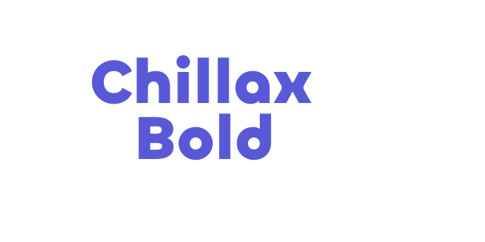 Chillax Bold Font Download