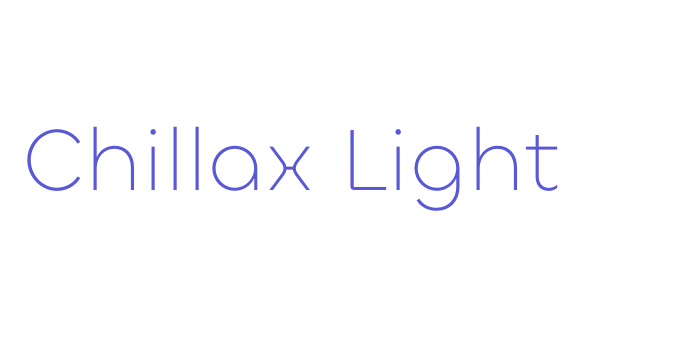 Chillax Light Font Download