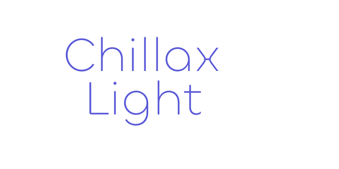 Chillax Light Font