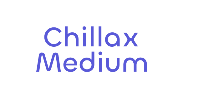 Chillax Medium Font Download