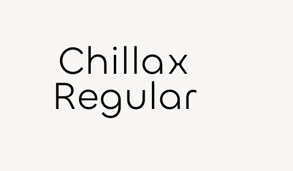 Chillax Regular Font