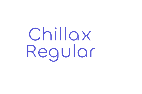 Chillax Regular Font