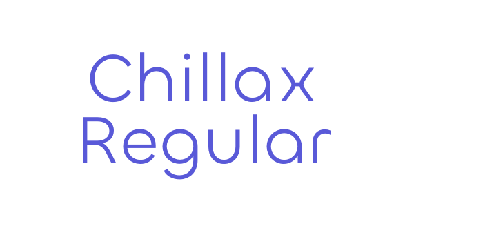 Chillax Regular Font