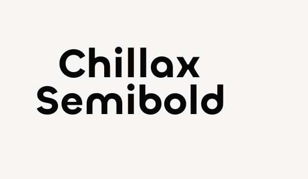 Chillax Semibold Font