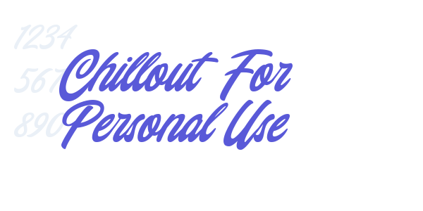 Chillout (For Personal Use) font free