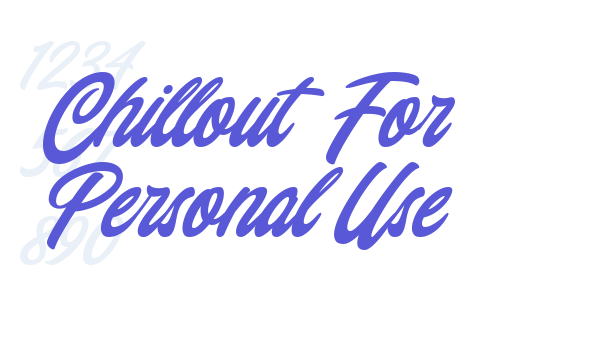 Chillout (For Personal Use) font free