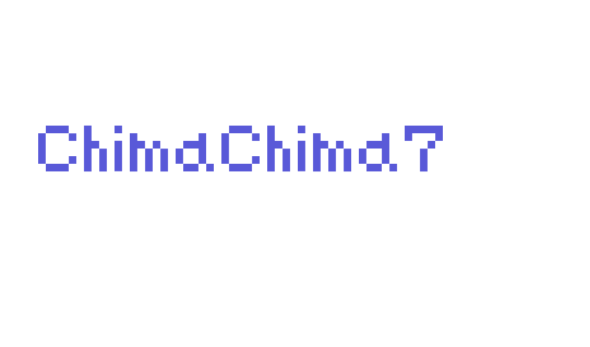 ChimaChima7 Font