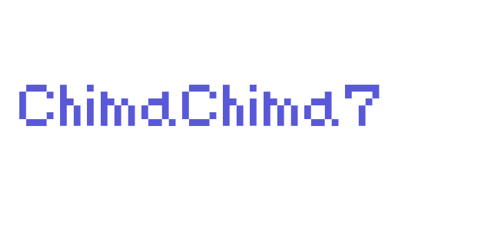 ChimaChima7 Font Download