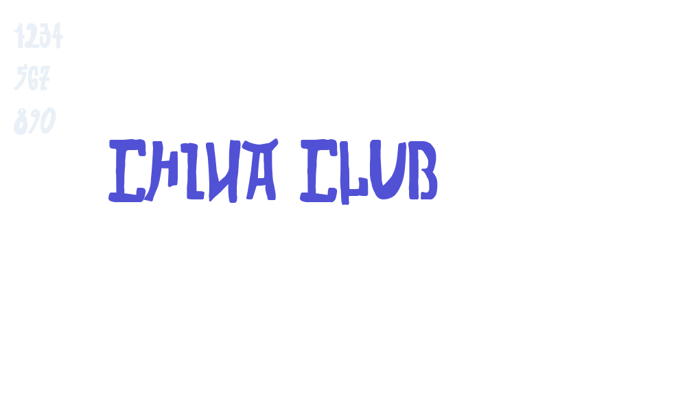 China Club-font-download