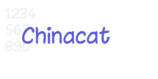 Chinacat font