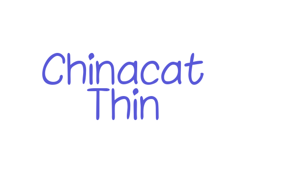 Chinacat Thin Font