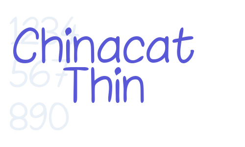 Chinacat Thin Font Download