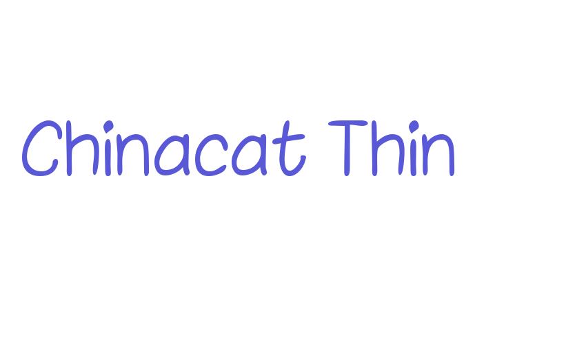 Chinacat Thin Font