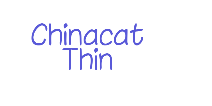 Chinacat Thin Font Download