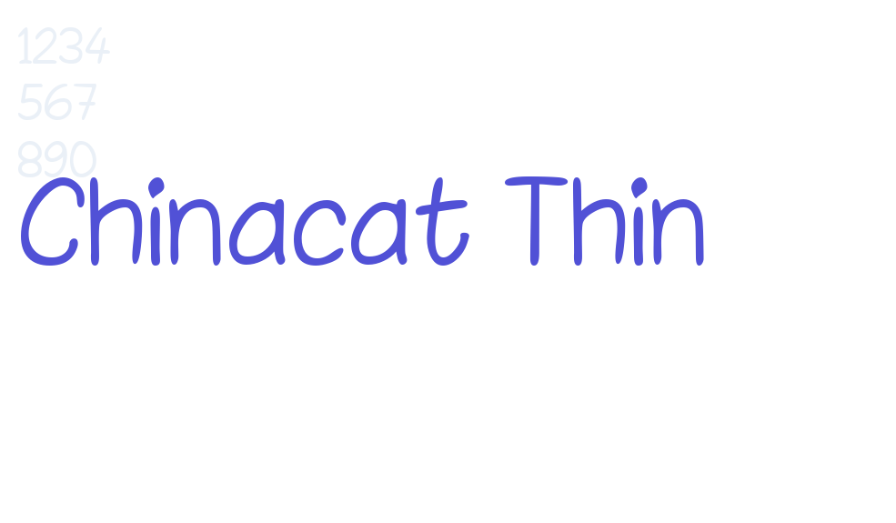 Chinacat Thin-font-download