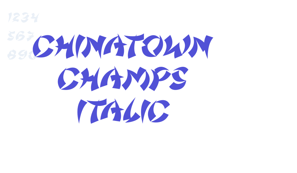 Chinatown Champs Italic-font-download