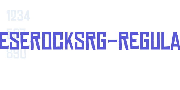 ChineseRocksRg-Regular font