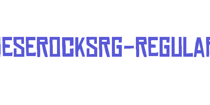 ChineseRocksRg-Regular Font Download