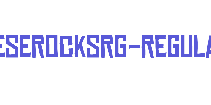 ChineseRocksRg-Regular Font