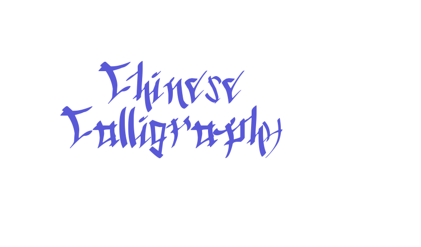 Chinese Calligraphy Font Download