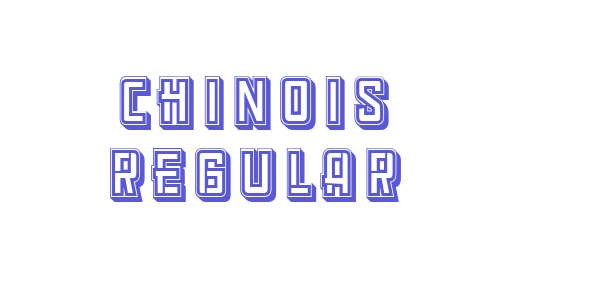 Chinois Regular font free