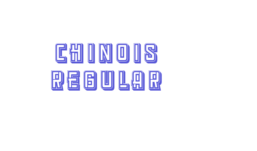 Chinois Regular Font