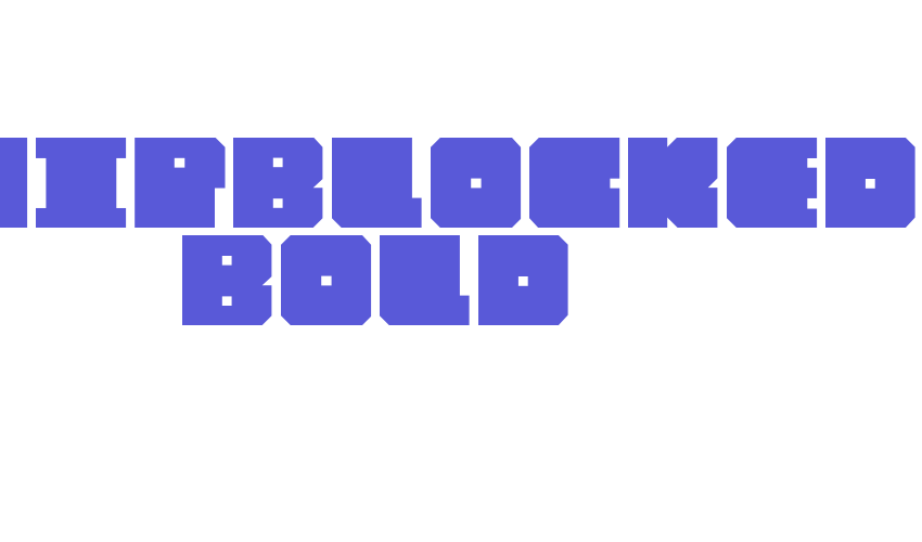 Chipblocked Bold Font Download